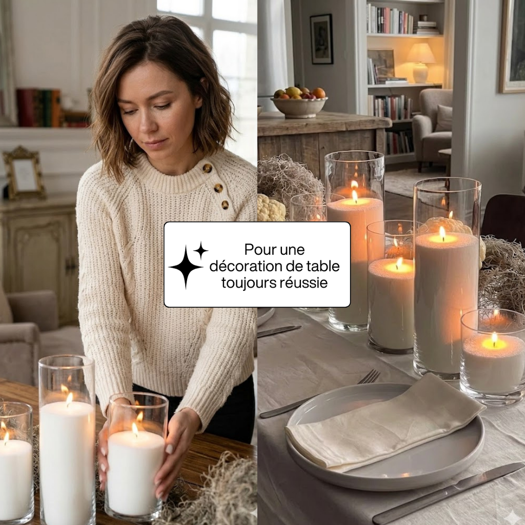 Bougie Perlée Décorative