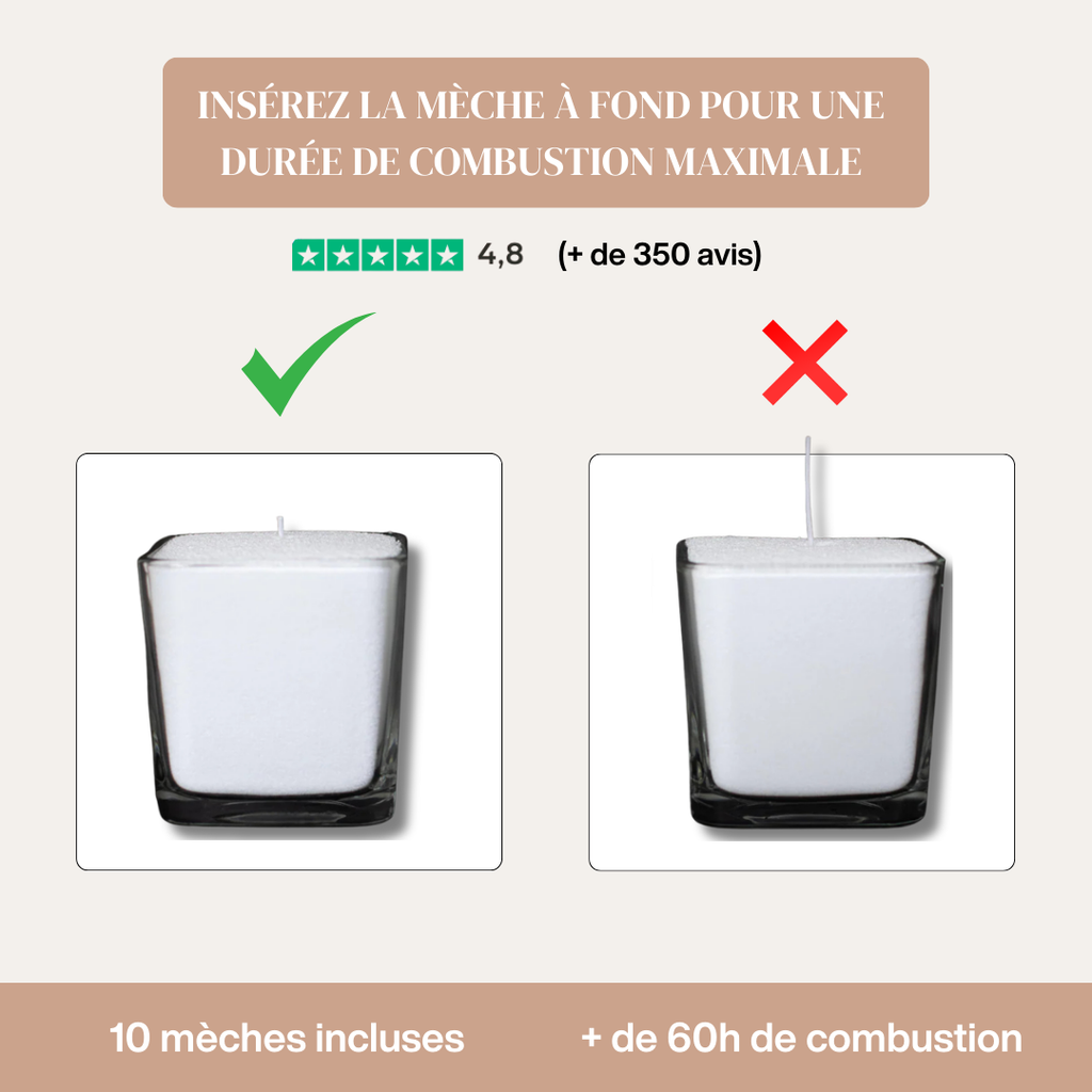 Bougie Perlée Décorative