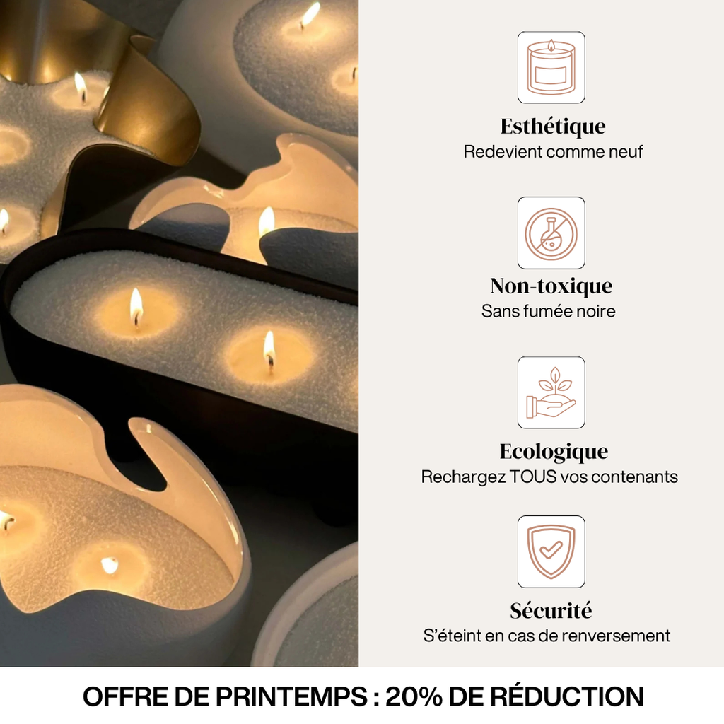 Bougie Perlée Décorative