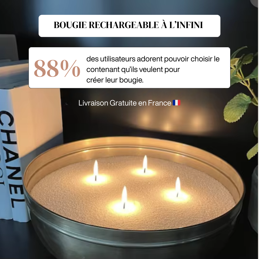Bougie Perlée Décorative